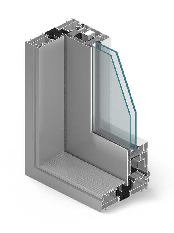 porte coulissante en aluminium ALUPROF MB-77 HS