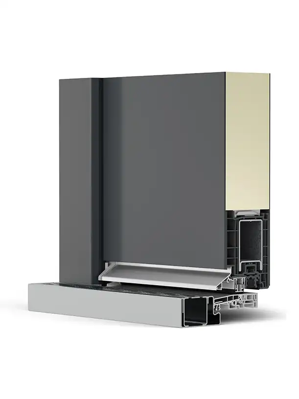 porte d'entrée en PVC REHAU SYNEGO 80